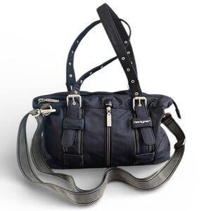 Hedgren Shoulder Bag Nylon Black Crossbody Hand Bag Casual